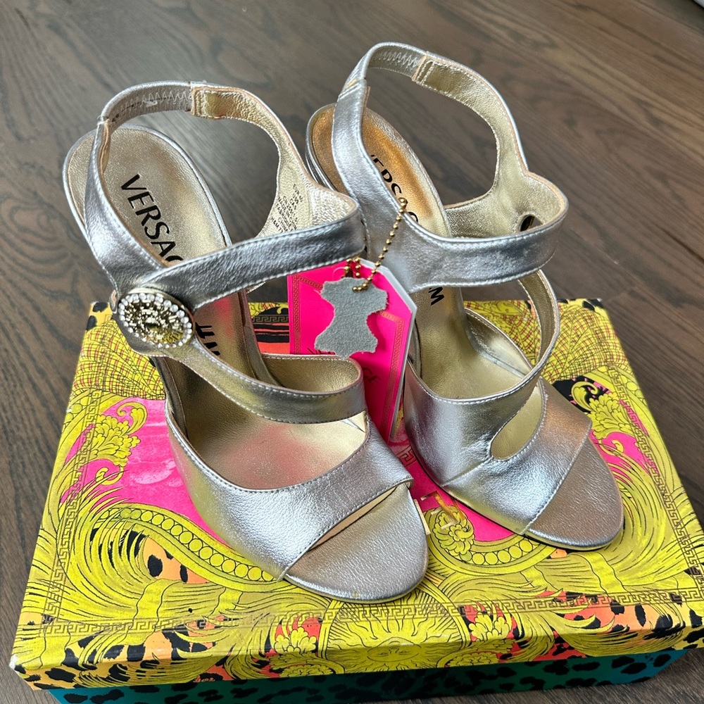 Versace for H&M Silver Heels